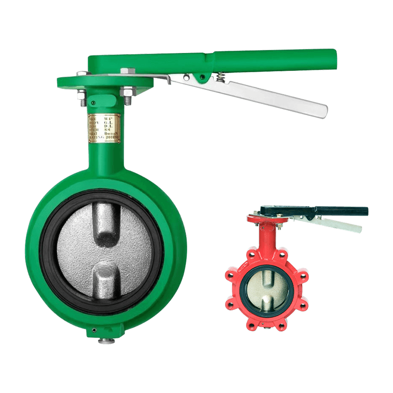 Ne-c lug type sommerfuglventil